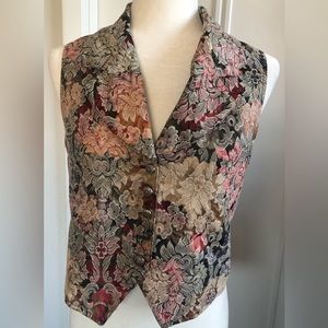 Vintage Alex B Wear Floral Vest